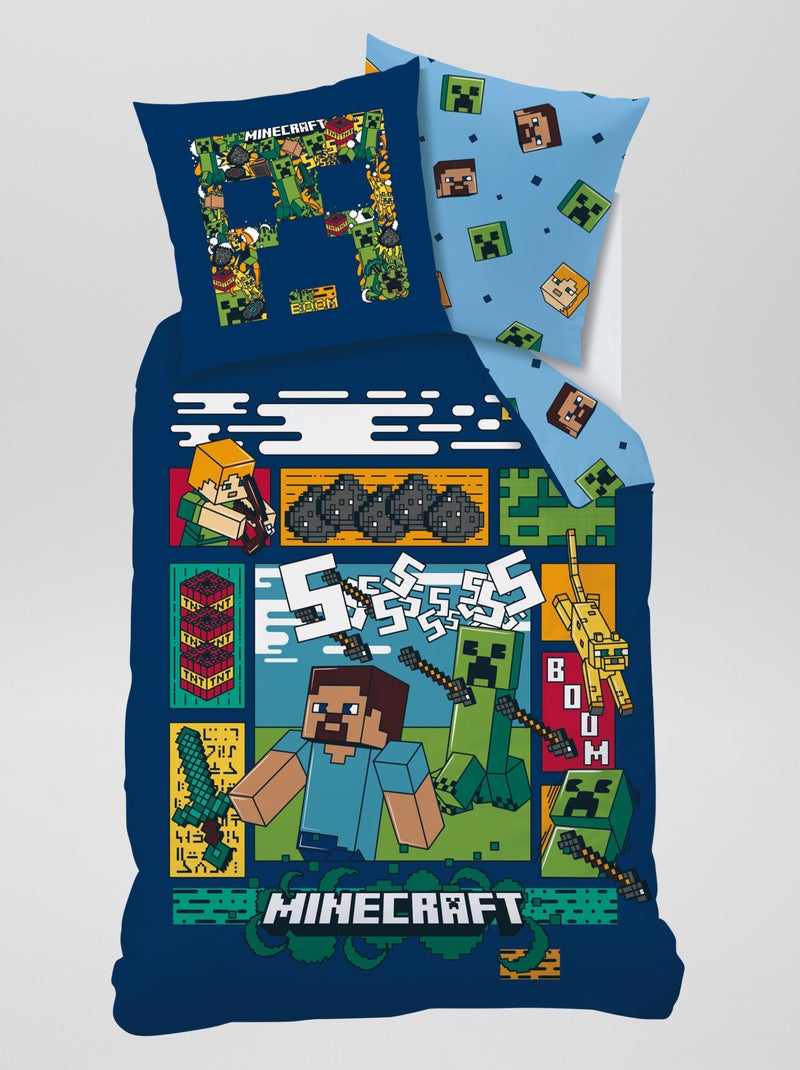 Completo letto 'Minecraft' - 1 persona BEIGE - Kiabi
