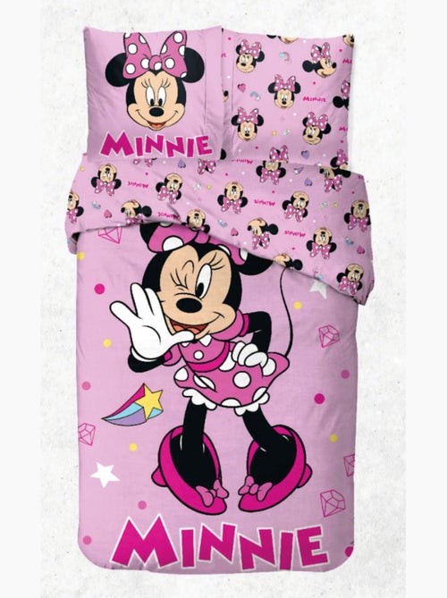 Completo letto Minnie Disney per bambini, 100% cotone Oeko-Tex, letto singolo, LOVELY - Kiabi Completo letto Minnie Disney per bambini, 100% cotone Oeko-Tex, letto singolo, LOVELY - Kiabi