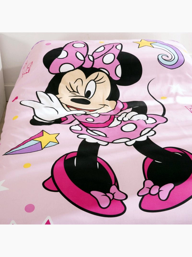 Completo letto Minnie Disney per bambini, 100% cotone Oeko-Tex, letto singolo, LOVELY Rosa - Kiabi