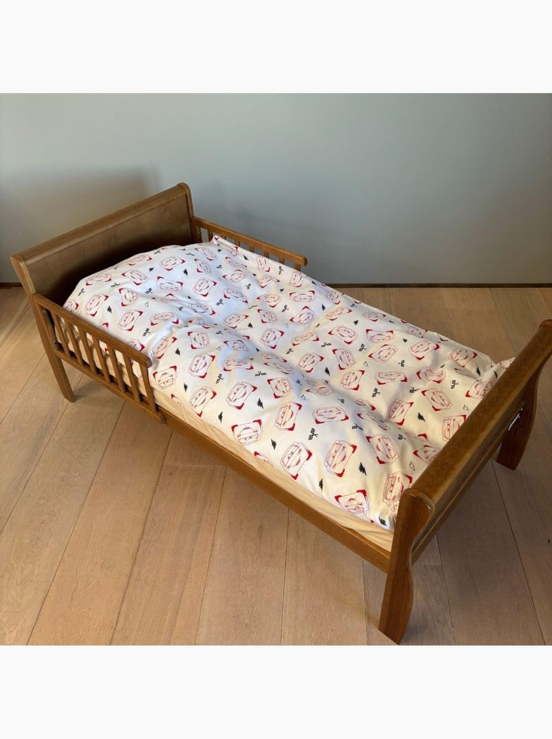 Completo letto neonato Cars con Lightning McQueen fosforescente reversibile – 100% cotone Blu - Kiabi