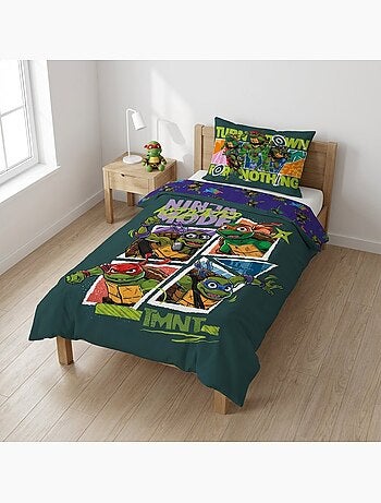 Completo letto neonato delle Tartarughe Ninja con Leonardo, Donatello, Michelangelo e Raphael