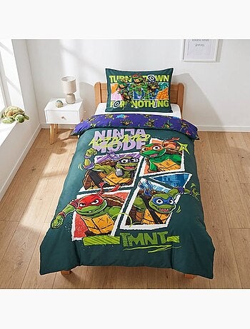 Completo letto neonato delle Tartarughe Ninja con Leonardo, Donatello, Michelangelo e Raphael