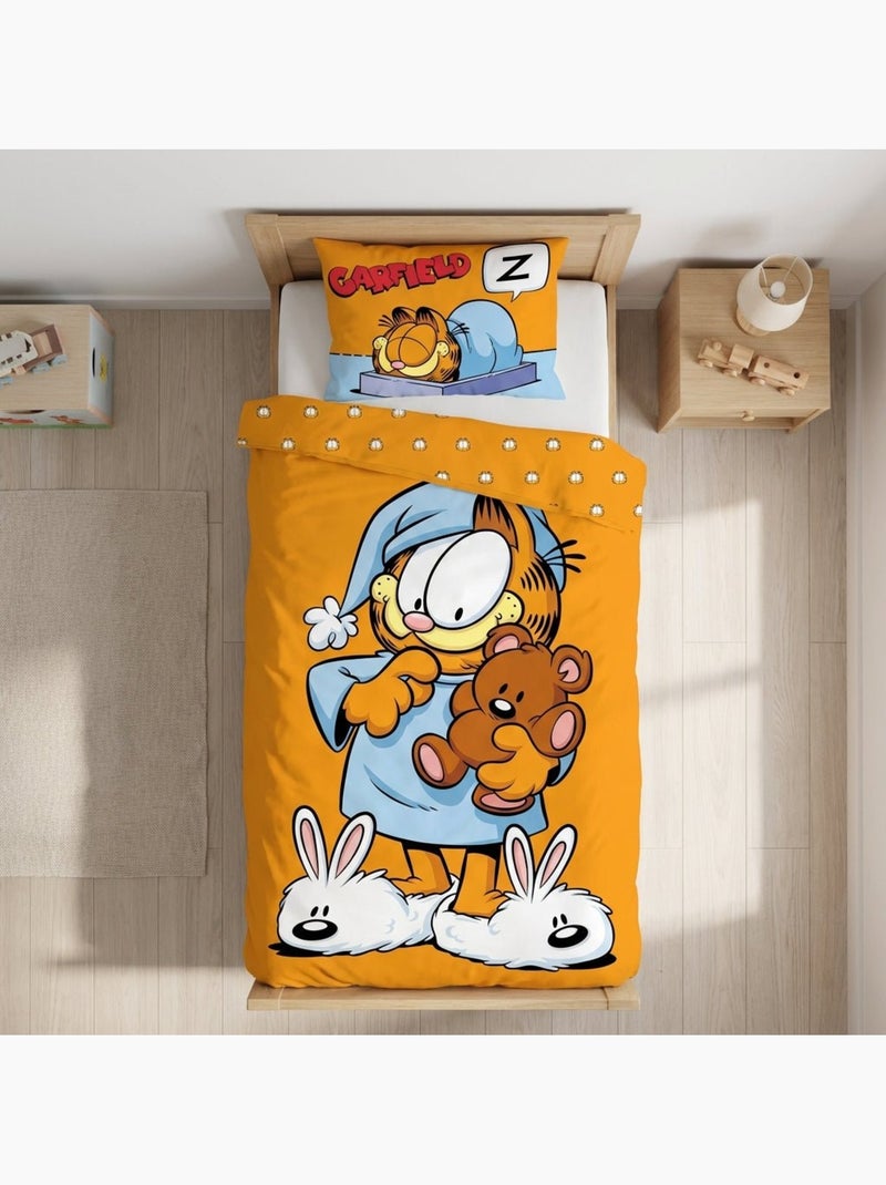 Completo letto neonato Garfield reversibile – 100% cotone Arancione - Kiabi
