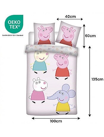 Completo Letto Neonato in Cotone Peppa Pig