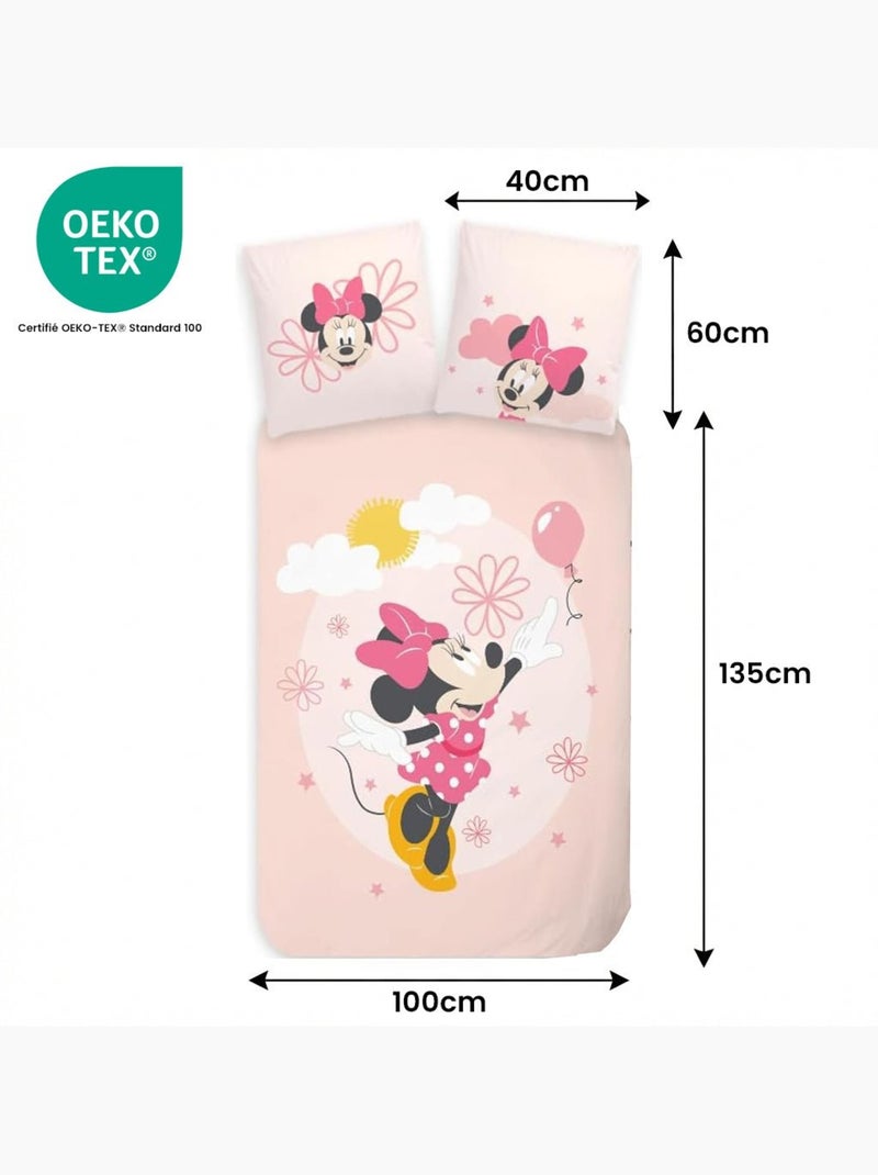 Completo letto neonato Minnie reversibile – 100% cotone Rosa - Kiabi