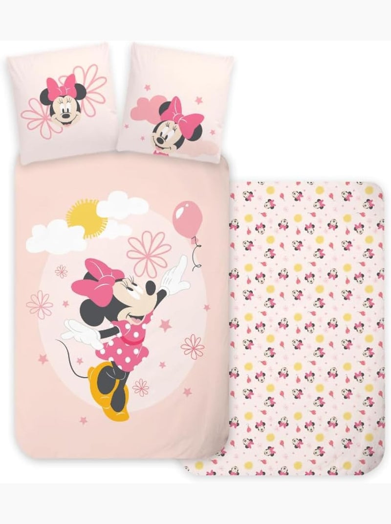 Completo letto neonato Minnie reversibile – 100% cotone Rosa - Kiabi