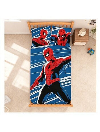 Completo letto neonato Spider-Man fosforescente reversibile – 100% cotone