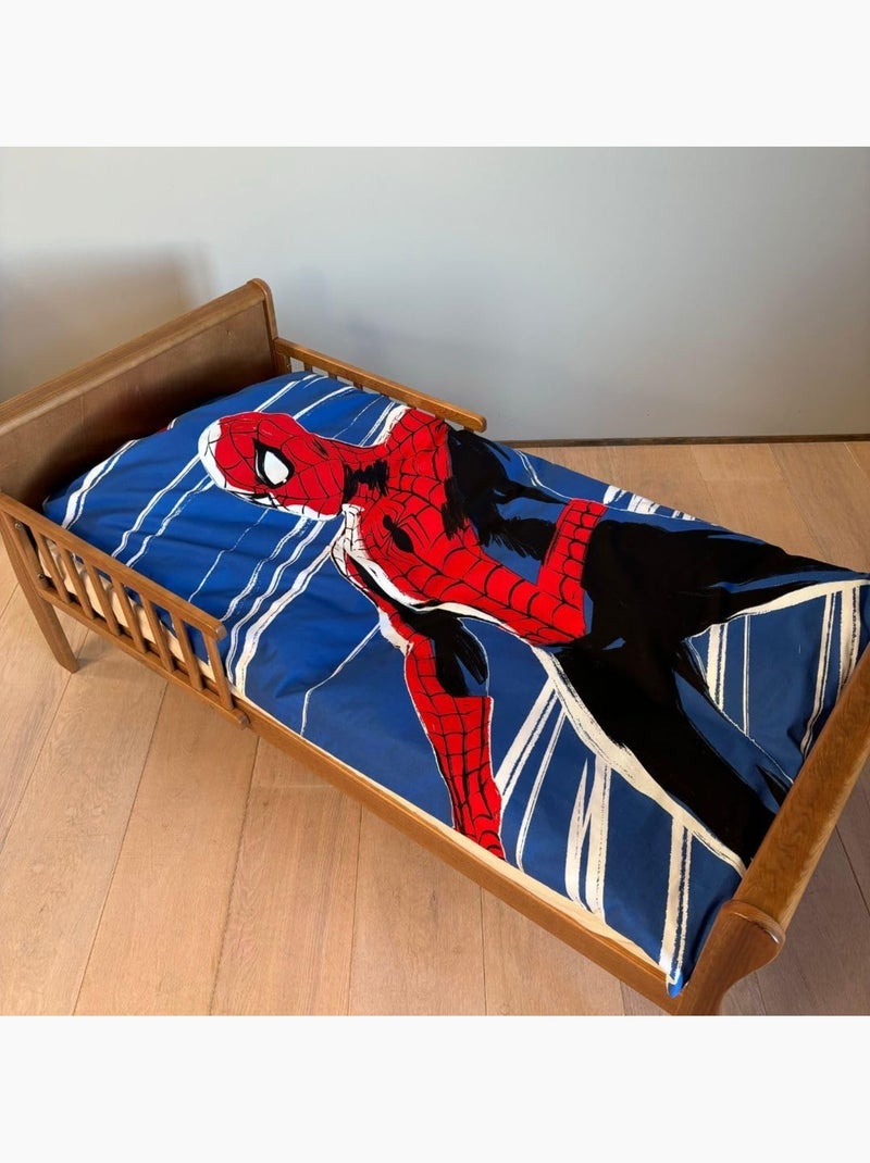 Completo letto neonato Spider-Man fosforescente reversibile – 100% cotone Blu - Kiabi