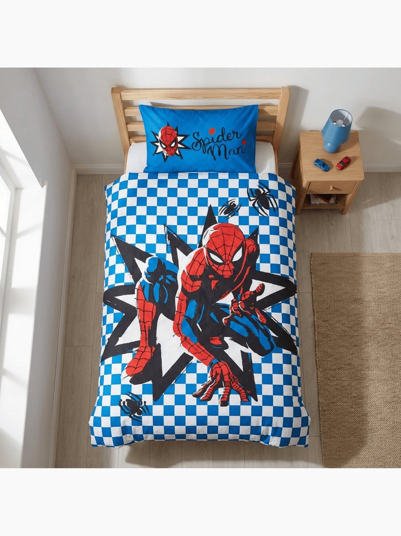 Completo letto neonato Spider-Man reversibile – 100% cotone Blu - Kiabi