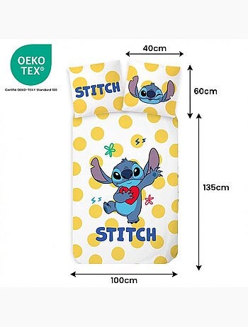 Completo letto neonato Stitch reversibile – 100% cotone