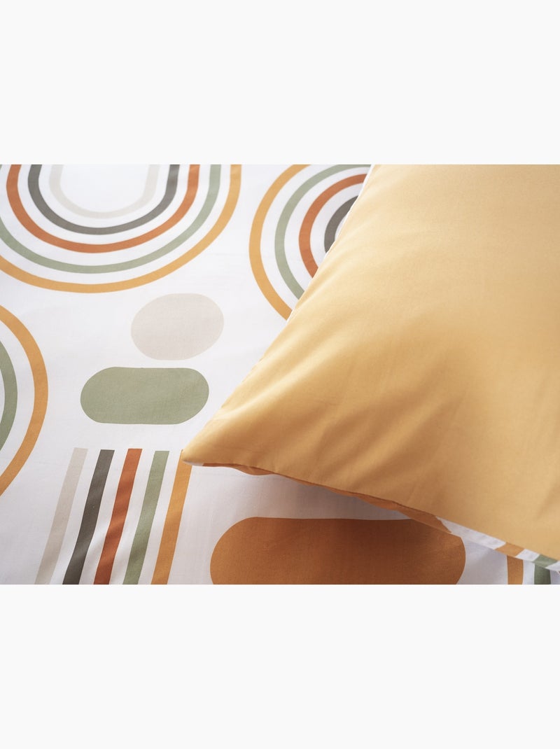 Completo letto orizzonte grafico Beige - Kiabi