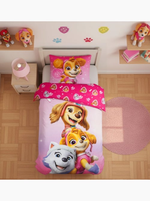 Completo Letto Paw Patrol per Bambino, 100% Cotone Oeko-Tex, Stampa Reversibile, Singolo, ROSA - Kiabi Completo Letto Paw Patrol per Bambino, 100% Cotone Oeko-Tex, Stampa Reversibile, Singolo, ROSA - Kiabi
