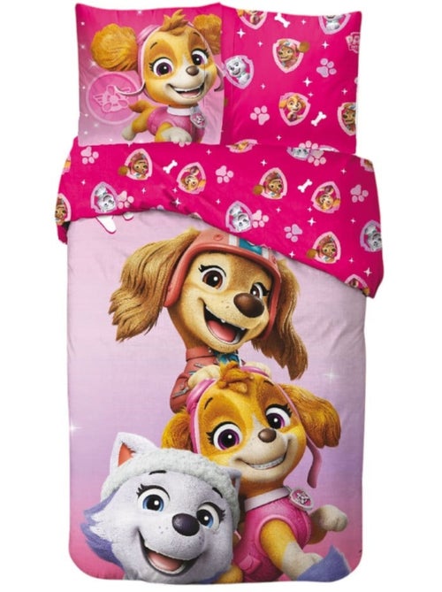 Completo Letto Paw Patrol per Bambino, 100% Cotone Oeko-Tex, Stampa Reversibile, Singolo, ROSA - Kiabi Completo Letto Paw Patrol per Bambino, 100% Cotone Oeko-Tex, Stampa Reversibile, Singolo, ROSA - Kiabi