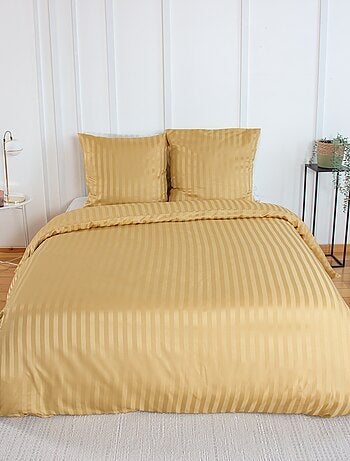 Completo letto per 1 o 2 persone in raso + 2 federe