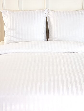 Completo letto per 1 o 2 persone in raso + 2 federe