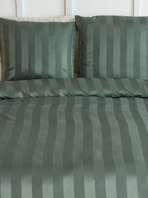 Completo letto per 1 o 2 persone in raso + 2 federe - Kiabi