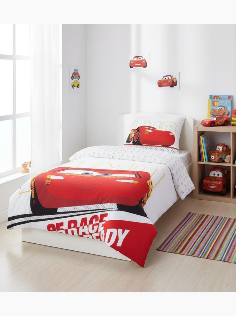Completo letto per bambini Cars con Saetta McQueen – 100% cotone Rosso - Kiabi