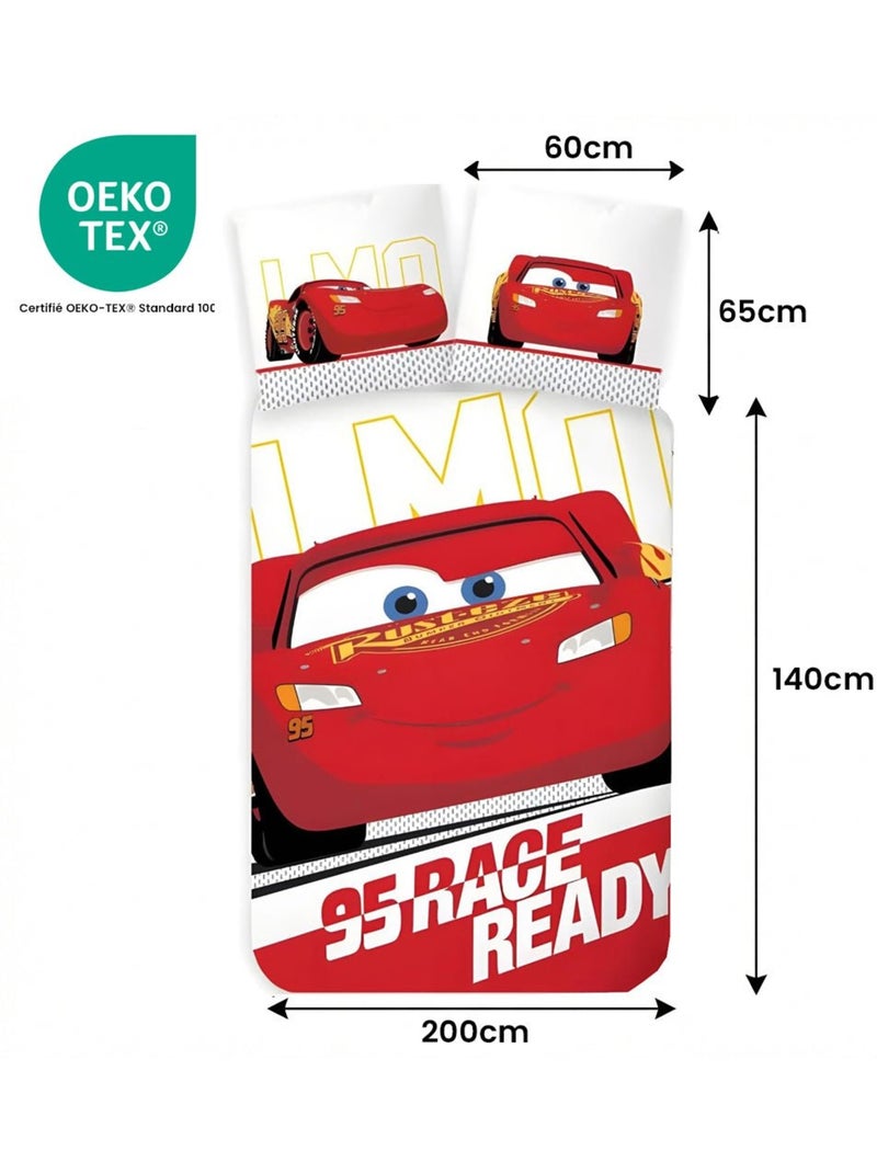 Completo letto per bambini Cars con Saetta McQueen – 100% cotone Rosso - Kiabi