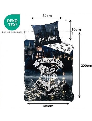 Completo letto per bambini Harry Potter reversibile – 100% cotone