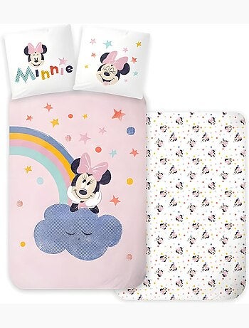 Completo letto per bambini Minnie reversibile – 100% cotone