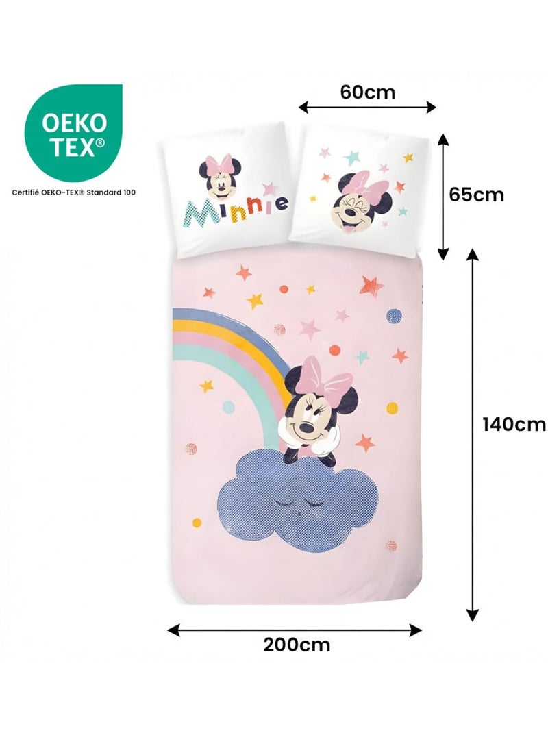 Completo letto per bambini Minnie reversibile – 100% cotone Rosa - Kiabi