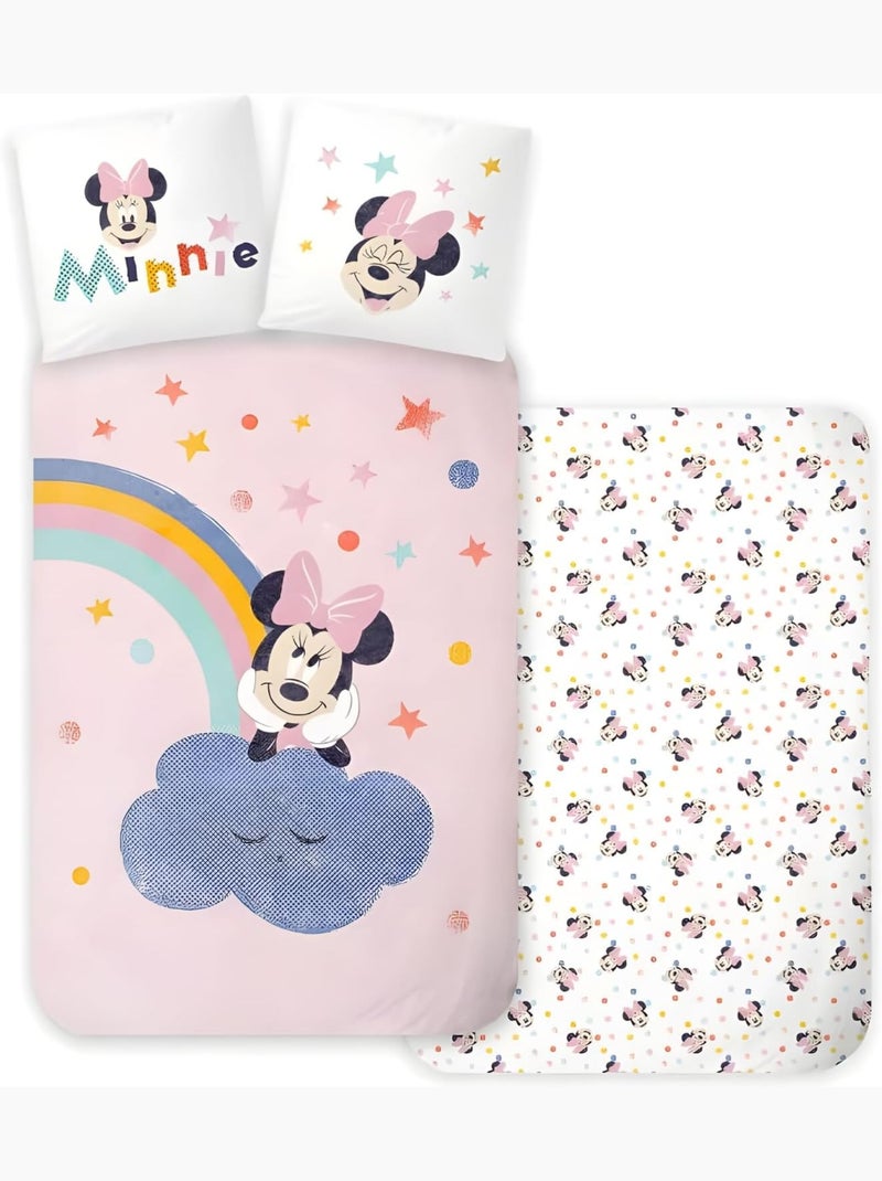 Completo letto per bambini Minnie reversibile – 100% cotone Rosa - Kiabi