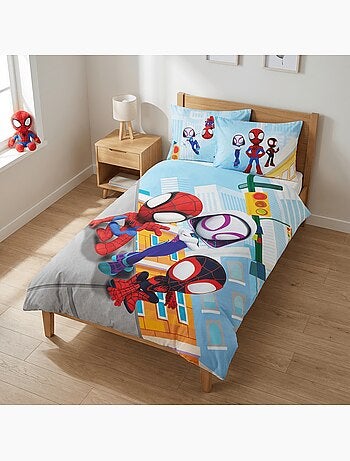 Completo letto per bambini Spider-Man con Ghost-Spider – 100% cotone