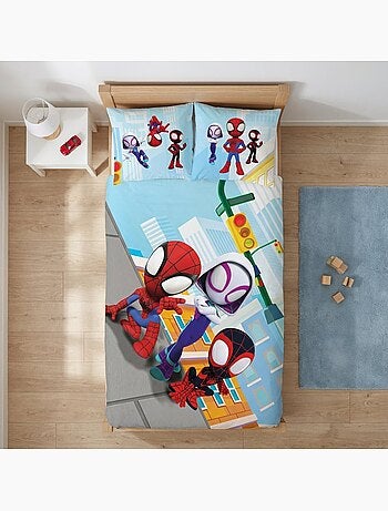 Completo letto per bambini Spider-Man con Ghost-Spider – 100% cotone