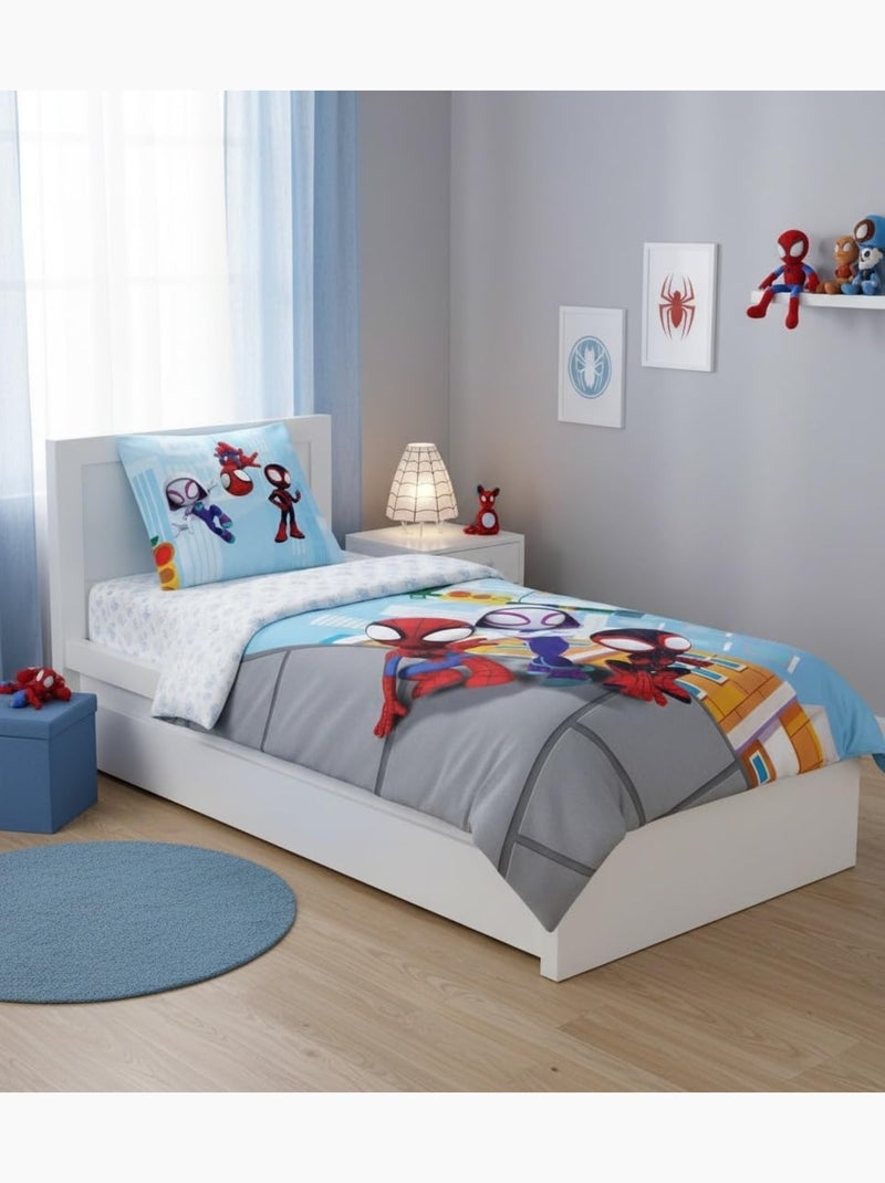 Completo letto per bambini Spider-Man con Ghost-Spider – 100% cotone Blu - Kiabi