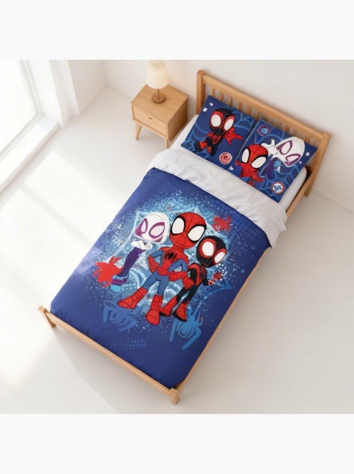 Completo letto per bambini Spider-Man con Spidey, Ghost-Spider e Spin reversibile – 100% cotone - Kiabi