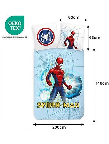 Completo letto per bambini Spider-Man reversibile – 100% cotone