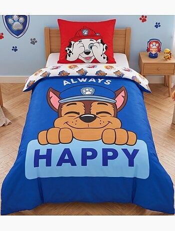 Completo letto per bambini stampato e reversibile Paw Patrol CHASE