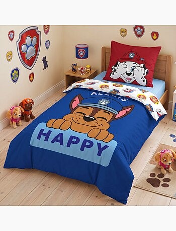 Completo letto per bambini stampato e reversibile Paw Patrol CHASE