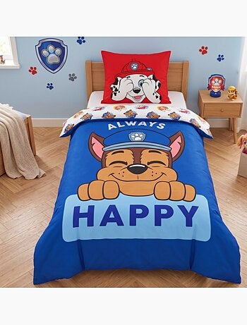 Completo letto per bambini stampato e reversibile Paw Patrol CHASE