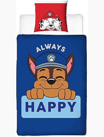 Completo letto per bambini stampato e reversibile Paw Patrol CHASE