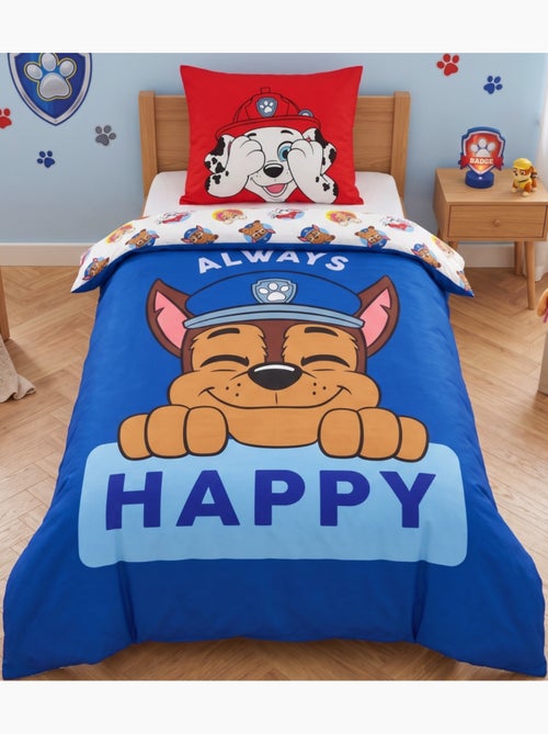 Completo letto per bambini stampato e reversibile Paw Patrol CHASE - Kiabi Completo letto per bambini stampato e reversibile Paw Patrol CHASE - Kiabi