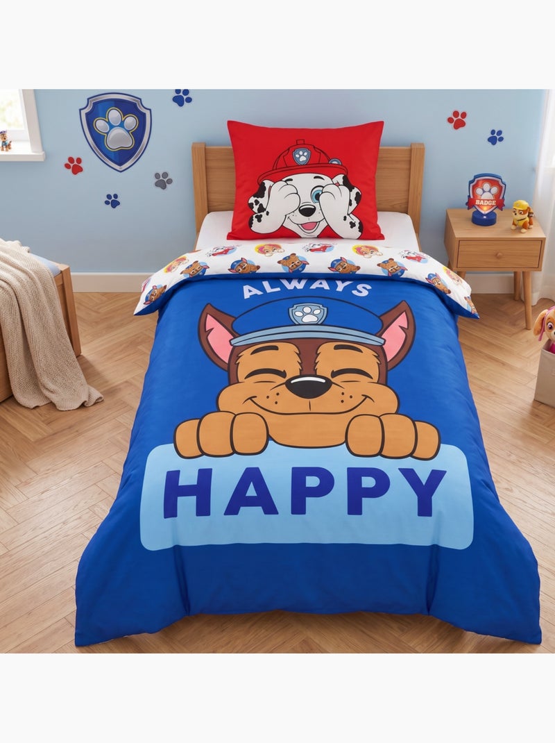 Completo letto per bambini stampato e reversibile Paw Patrol CHASE Blu - Kiabi