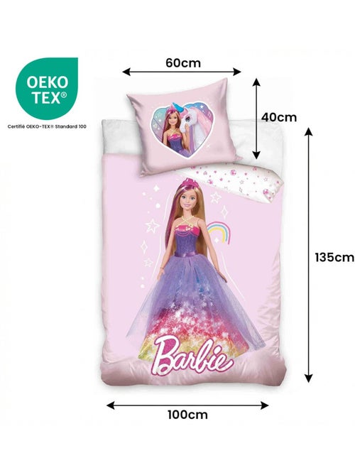 Completo letto per bebè Barbie reversibile – 100% cotone - Kiabi