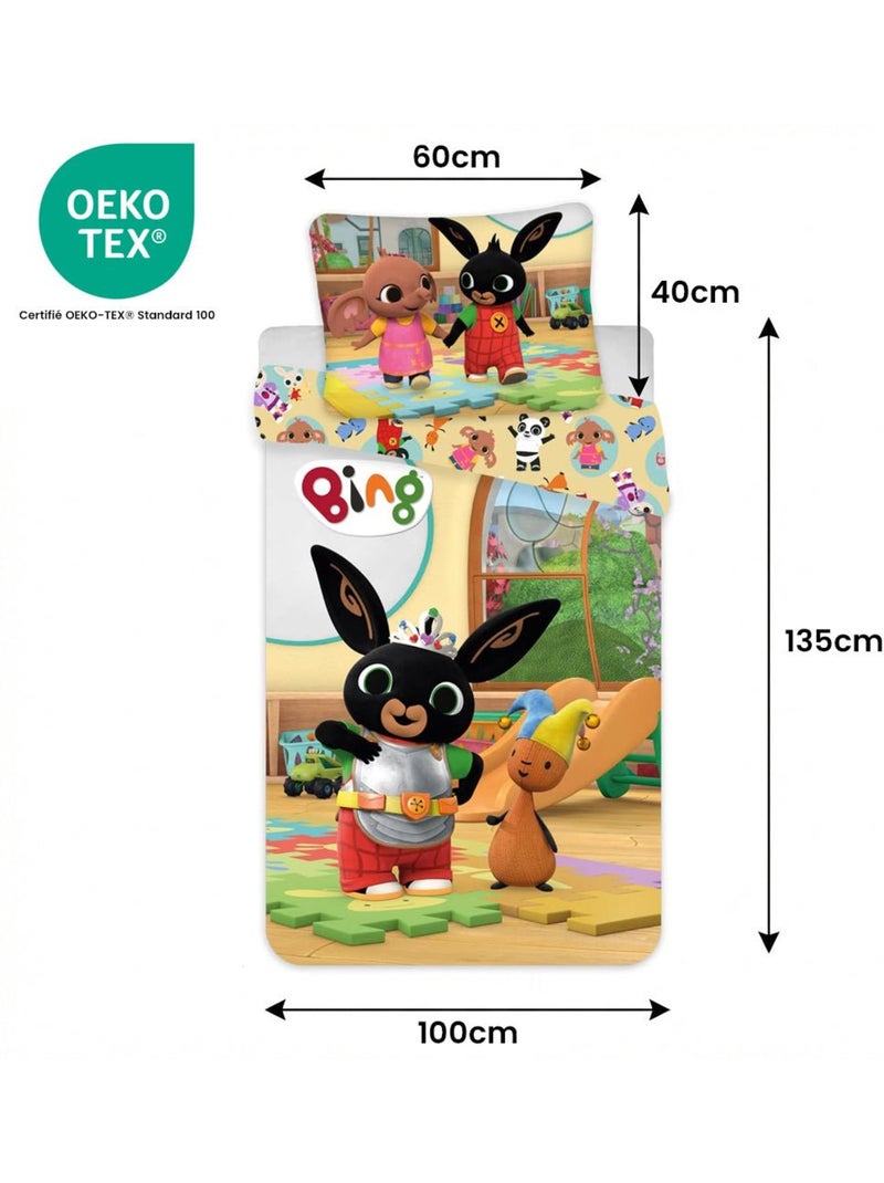 Completo letto per bebè Bing con Flop reversibile – 100% cotone Multicolore - Kiabi