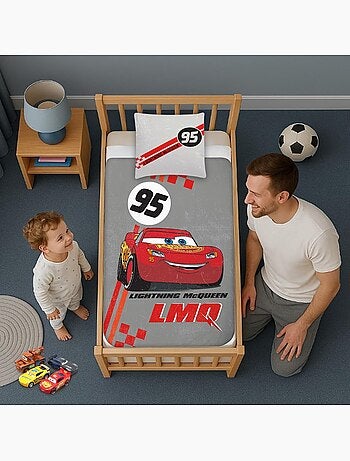 Completo letto per bebè Cars con Saetta McQueen reversibile – 100% cotone