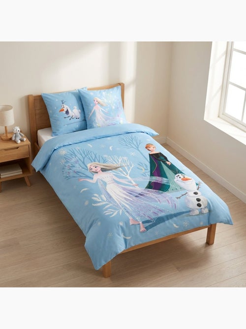 Completo letto per bebè Frozen con Elsa, Anna e Olaf reversibile – 100% cotone - Kiabi