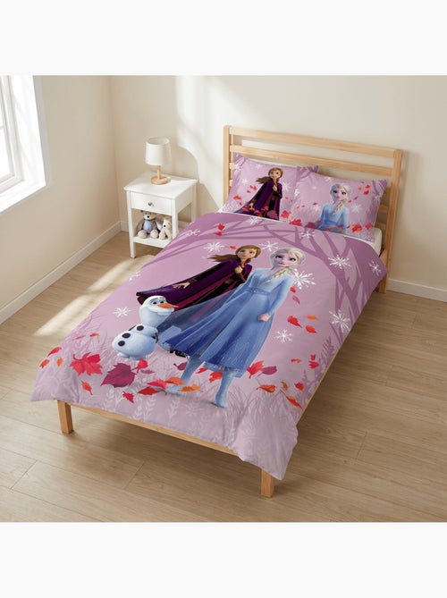 Completo letto per bebè Frozen con Elsa, Anna e Olaf reversibile – 100% cotone - Kiabi