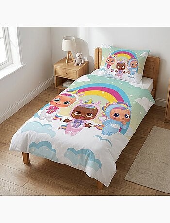 Completo letto per bebè in cotone reversibile Cry Babies