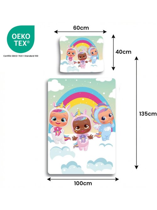 Completo letto per bebè in cotone reversibile Cry Babies - Kiabi Completo letto per bebè in cotone reversibile Cry Babies - Kiabi