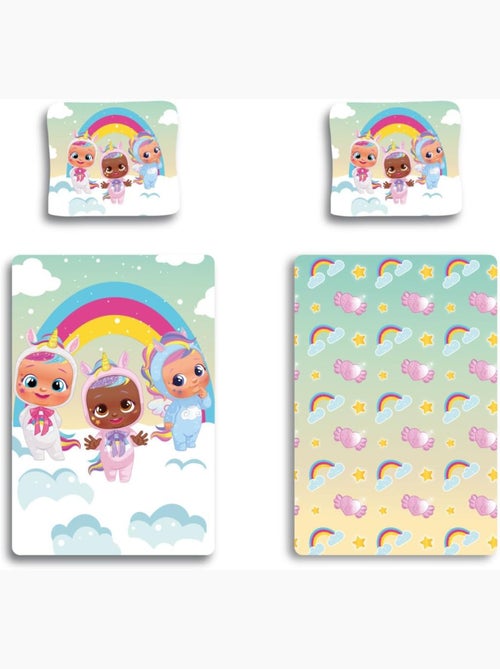 Completo letto per bebè in cotone reversibile Cry Babies - Kiabi Completo letto per bebè in cotone reversibile Cry Babies - Kiabi