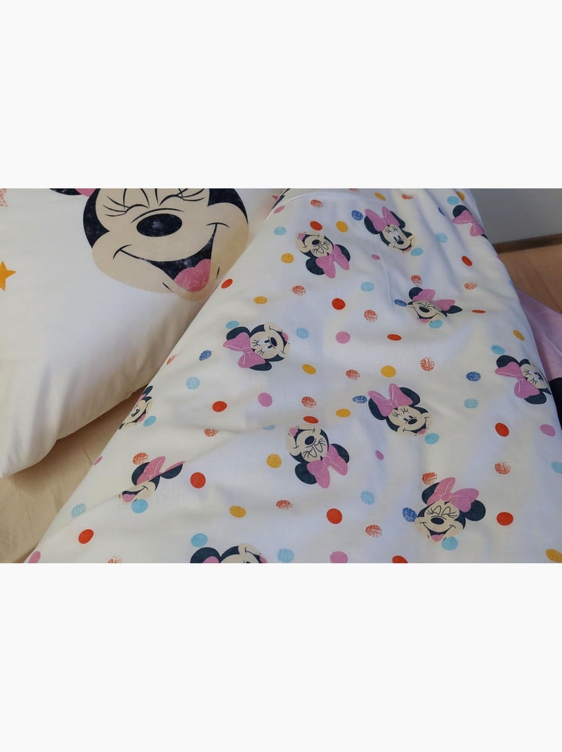 Completo letto per bebè Minnie con arcobaleno e nuvola reversibile – 100% cotone Rosa - Kiabi