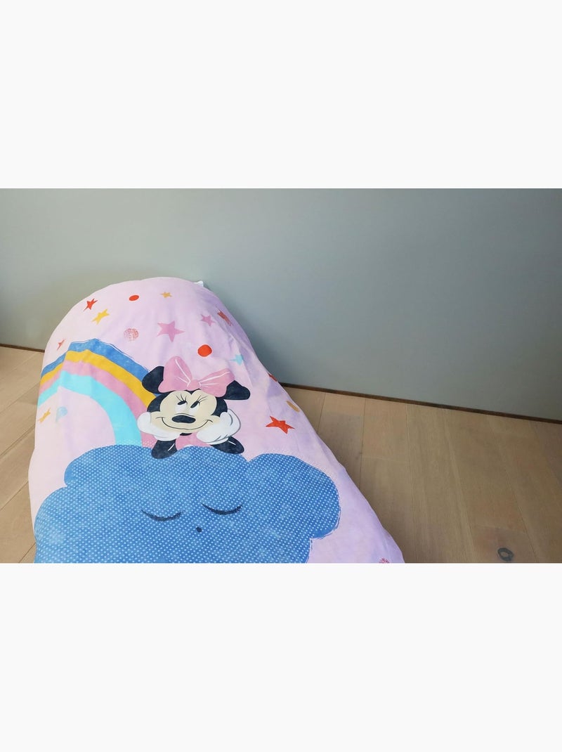 Completo letto per bebè Minnie con arcobaleno e nuvola reversibile – 100% cotone Rosa - Kiabi