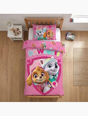 Completo letto per bebè Paw Patrol con Everest e Skye reversibile – 100% cotone