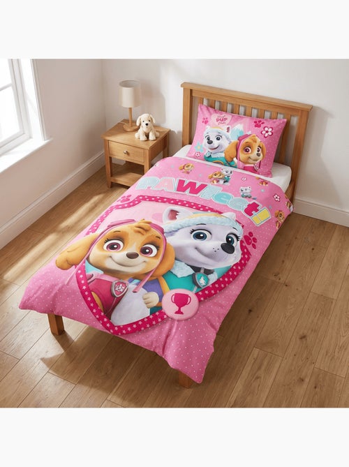 Completo letto per bebè Paw Patrol con Everest e Skye reversibile – 100% cotone - Kiabi