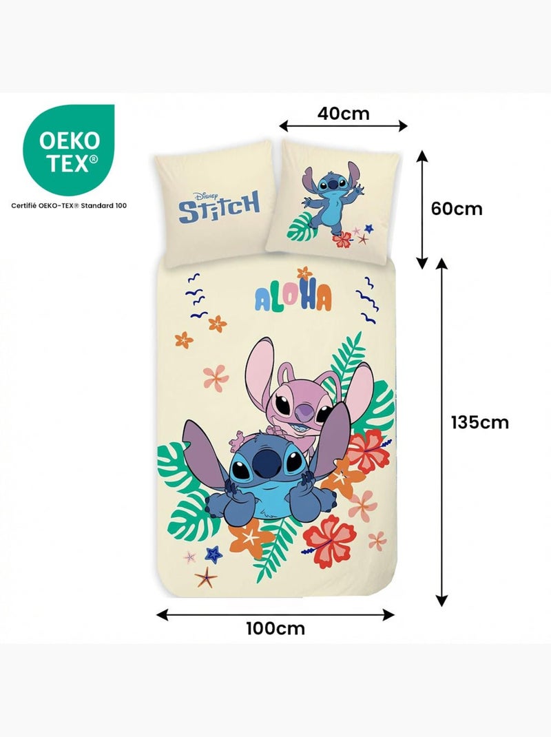 Completo letto per bebè Stitch con Angel reversibile – 100% cotone Multicolore - Kiabi